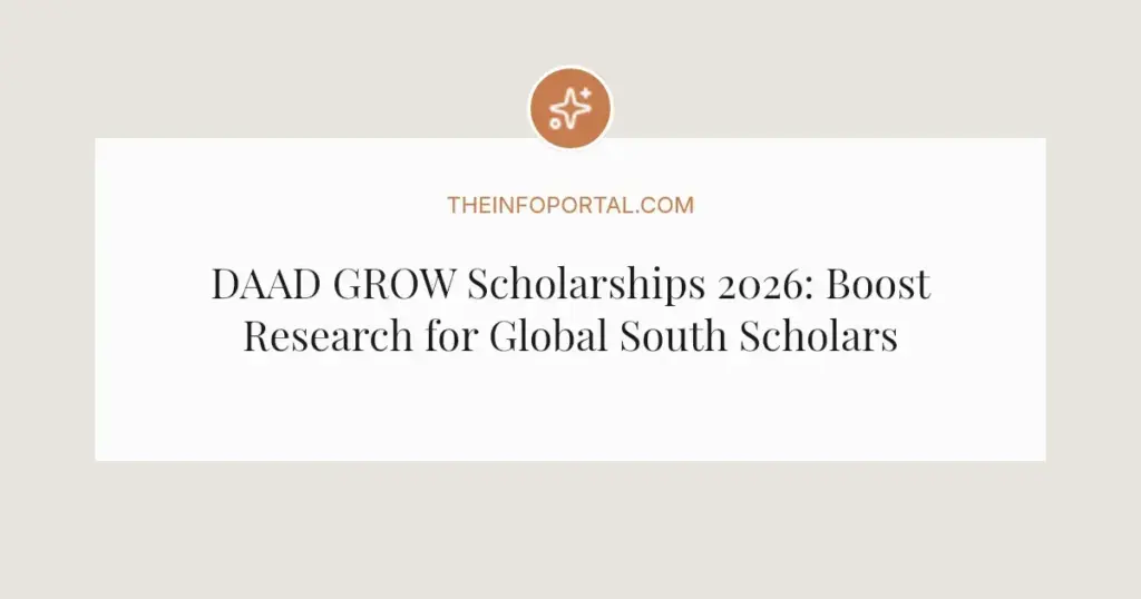 DAAD GROW Scholarships 2026: Boost Research for Global South Scholars
