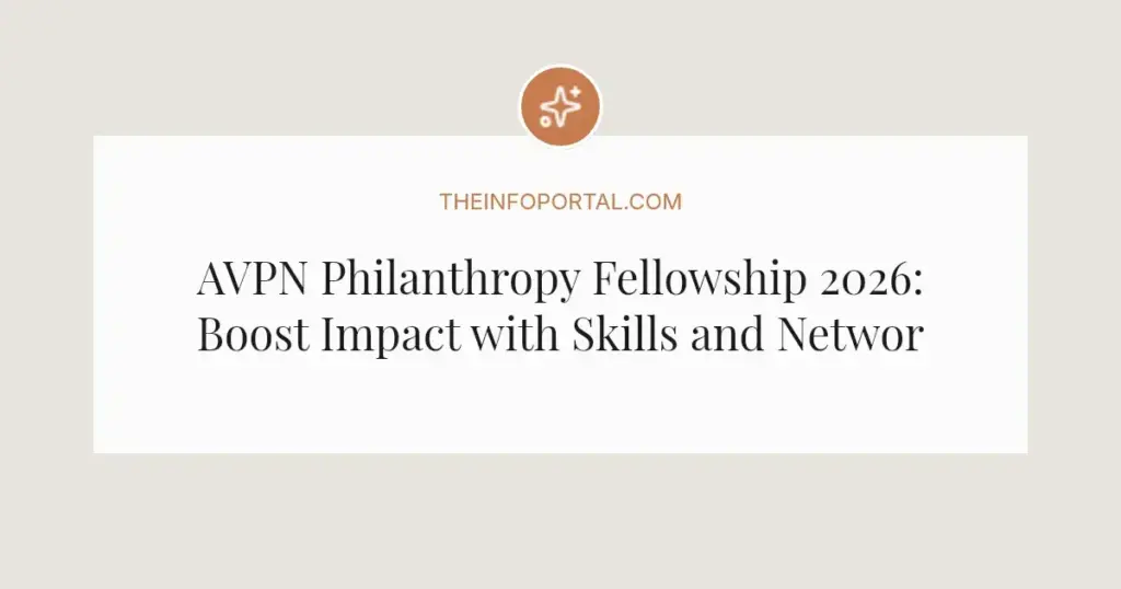 AVPN Philanthropy Fellowship 2026: Boost Impact with Skills and Networks