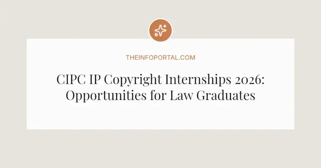 CIPC IP Copyright Internships 2026: Opportunities for Law Graduates