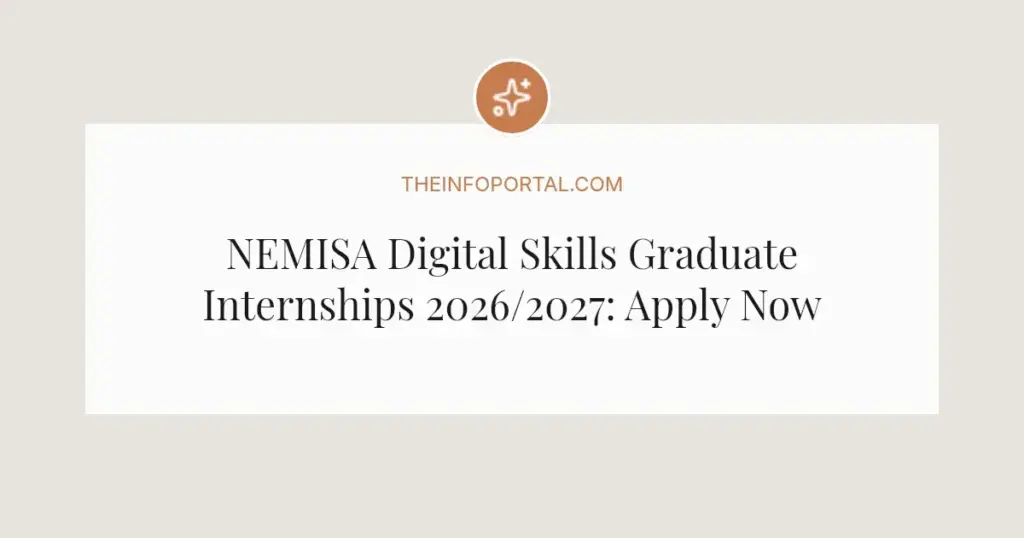 NEMISA Digital Skills Graduate Internships 2026/2027: Apply Now