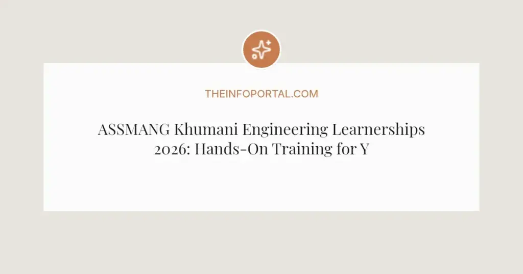 ASSMANG Khumani Engineering Learnerships 2026: Hands-On Training for Youth