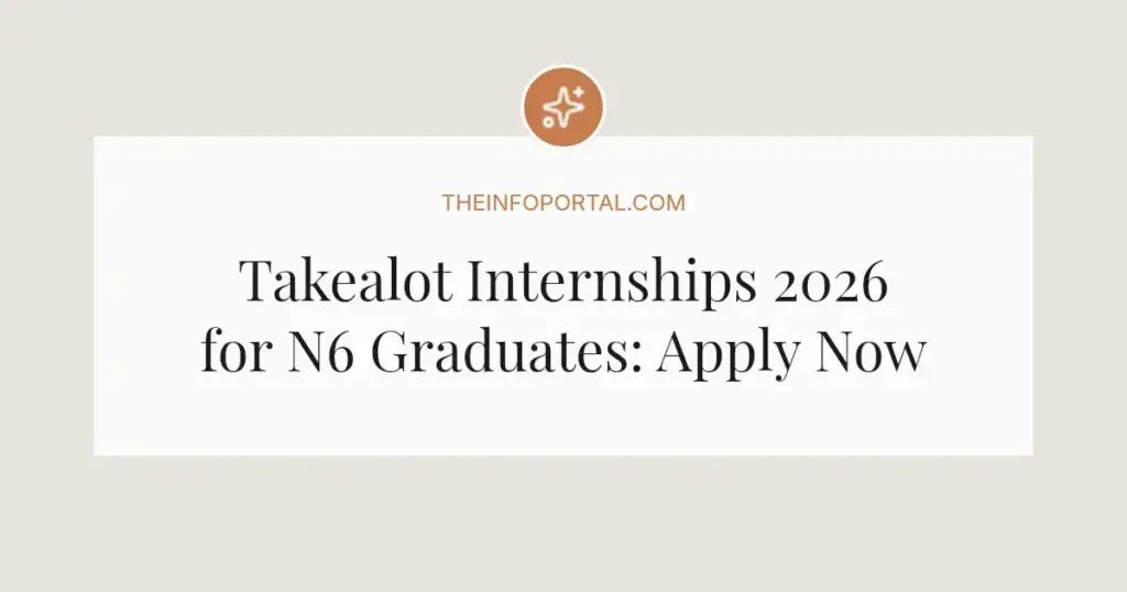 Takealot Internships 2026 for N6 Graduates: Apply Now