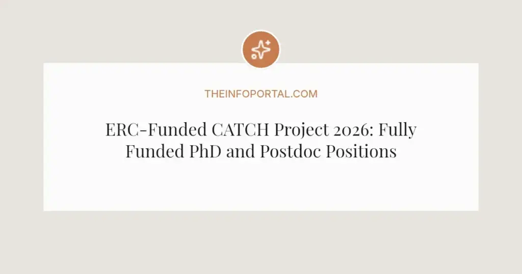 ERC-Funded CATCH Project 2026: Fully Funded PhD and Postdoc Positions on Catholic Church and Environment