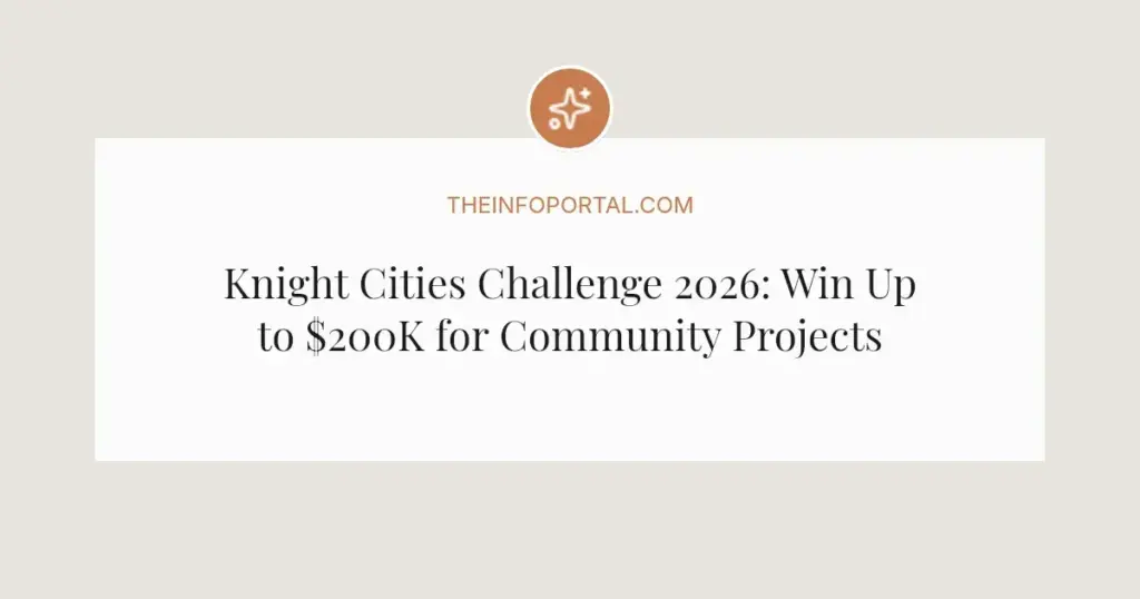 Knight Cities Challenge 2026: Win Up to $200K for Community Projects