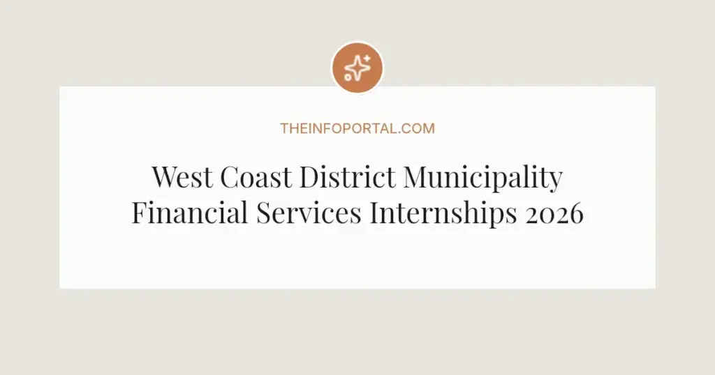 West Coast District Municipality Financial Services Internships 2026