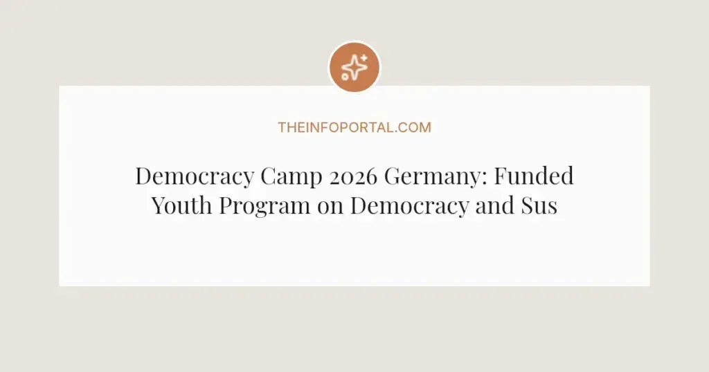 Democracy Camp 2026 Germany: Funded Youth Program on Democracy and Sustainability