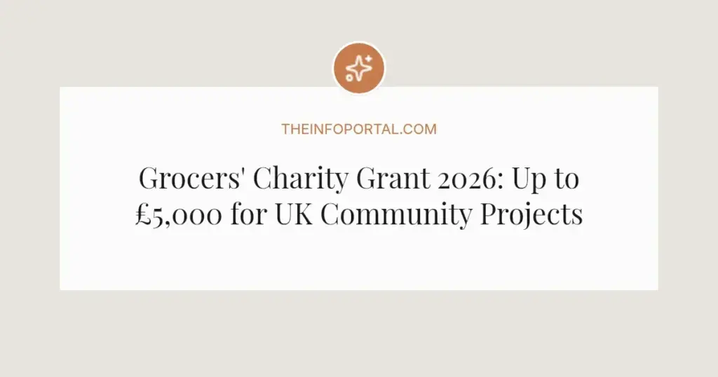 Grocers' Charity Grant 2026: Up to £5,000 for UK Community Projects