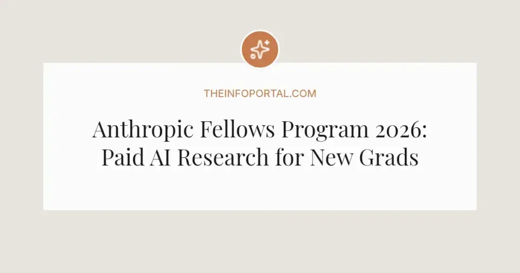 Anthropic Fellows Program 2026: Paid AI Research for New Grads
