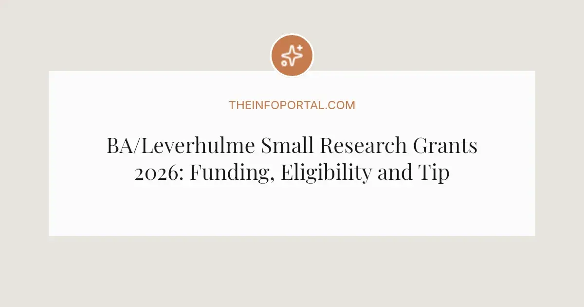 UK British Academy/Leverhulme Small Research Grants 2025