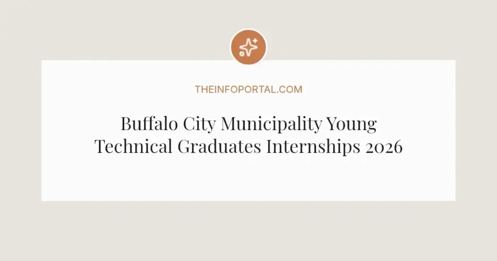 Buffalo City Municipality Young Technical Graduates Internships 2026