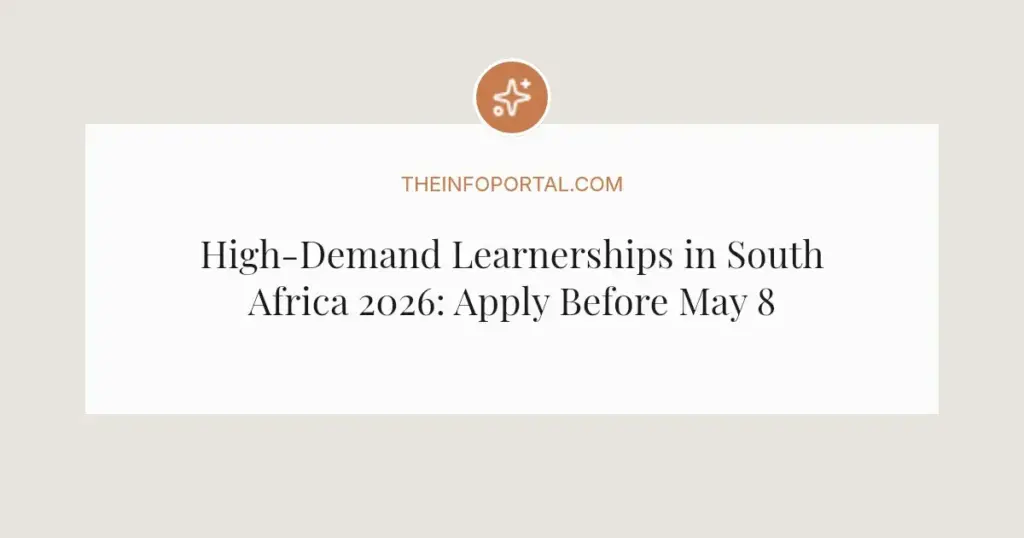 High-Demand Learnerships in South Africa 2026: Apply Before May 8