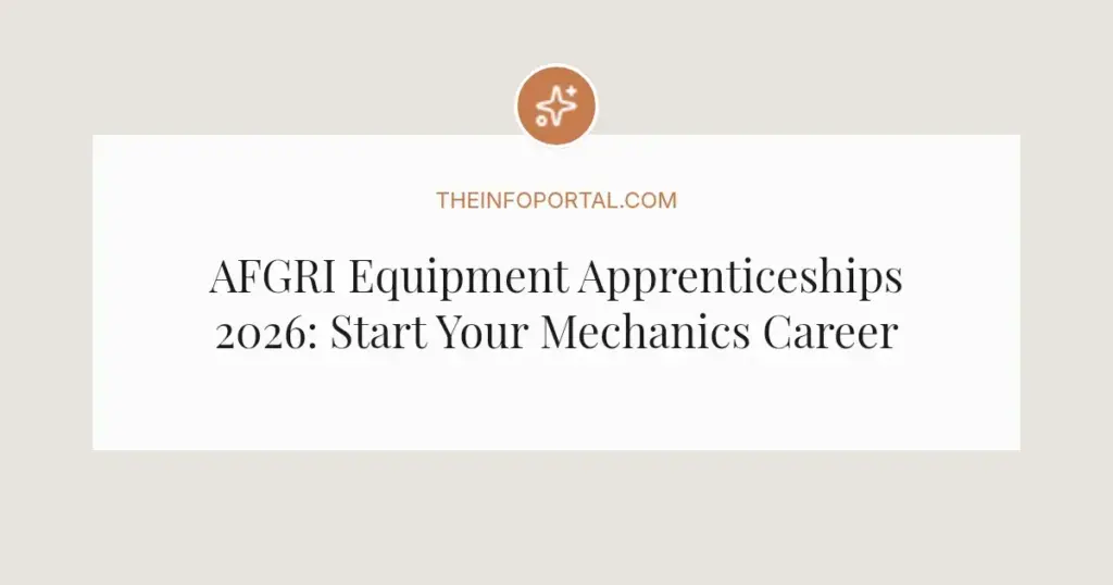 AFGRI Equipment Apprenticeships 2026: Start Your Mechanics Career