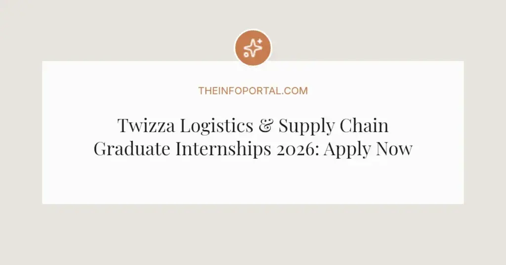 Twizza Logistics & Supply Chain Graduate Internships 2026: Apply Now