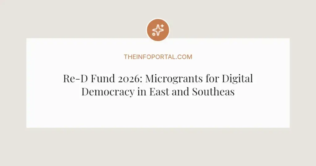 Re-D Fund 2026: Microgrants for Digital Democracy in East and Southeast Asia