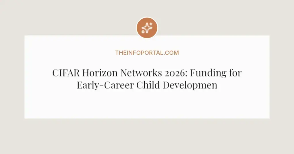 CIFAR Horizon Networks 2026: Funding for Early-Career Child Development Teams