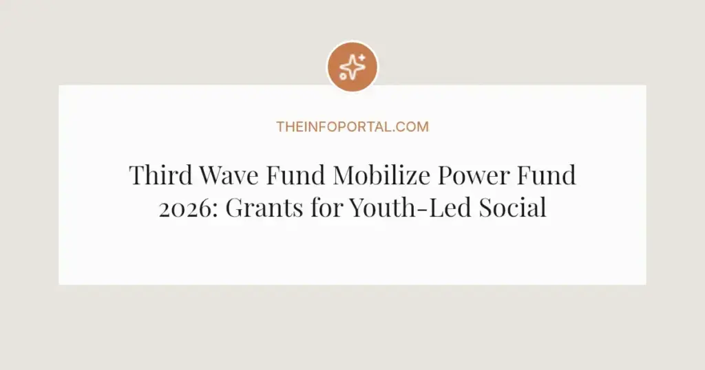 Third Wave Fund Mobilize Power Fund 2026: Grants for Youth-Led Social Justice