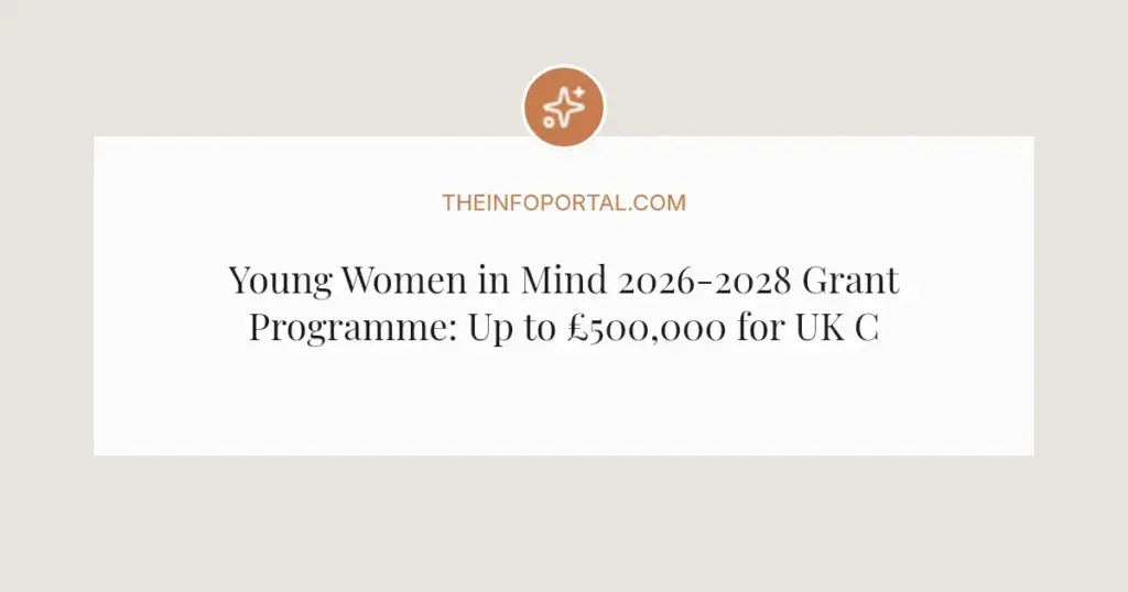 Young Women in Mind 2026-2028 Grant Programme: Up to £500,000 for UK Charities