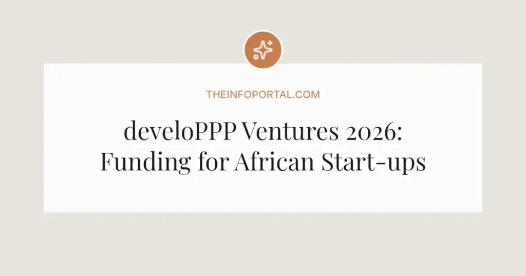 develoPPP Ventures 2026: Funding for African Start-ups