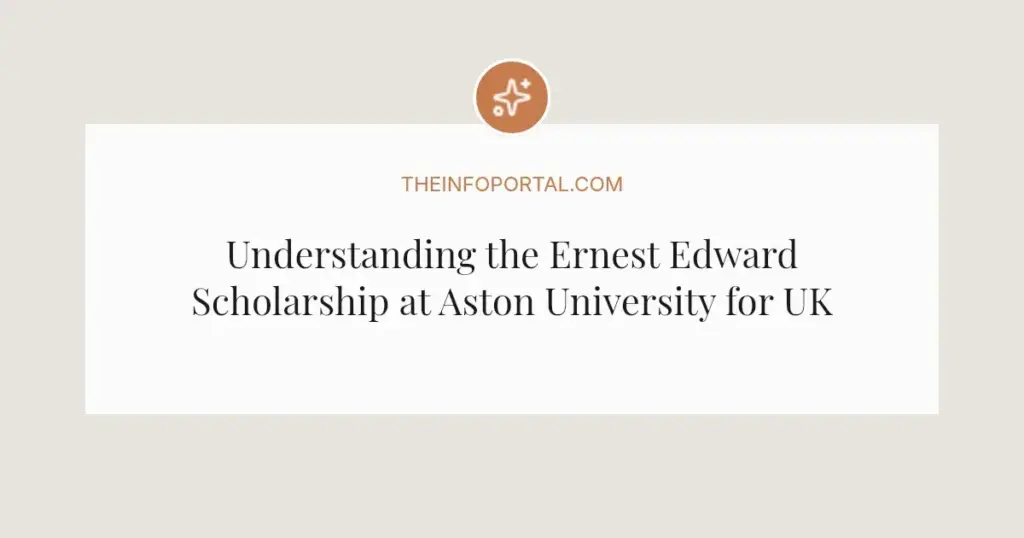 Understanding the Ernest Edward Scholarship at Aston University for UK Refugees
