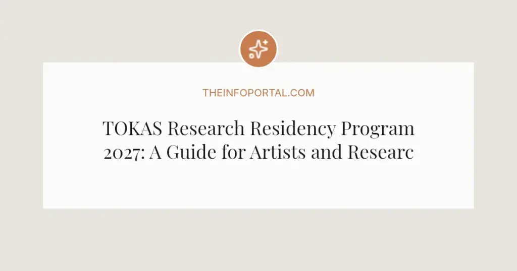 TOKAS Research Residency Program 2027: A Guide for Artists and Researchers