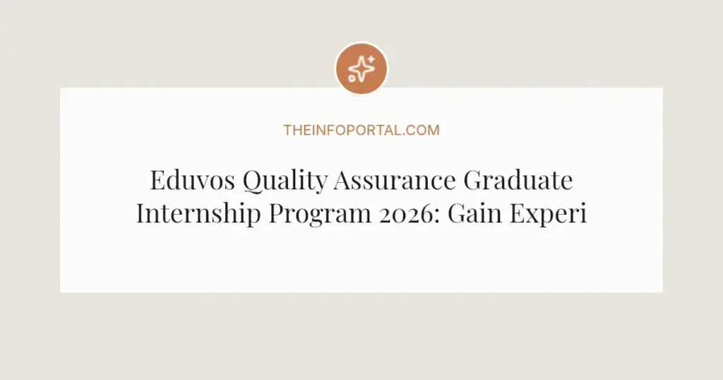 Eduvos Quality Assurance Graduate Internship Program 2026: Gain Experience in Higher Education