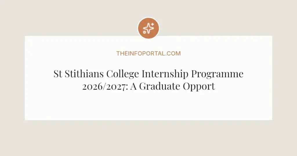 St Stithians College Internship Programme 2026/2027: A Graduate Opportunity