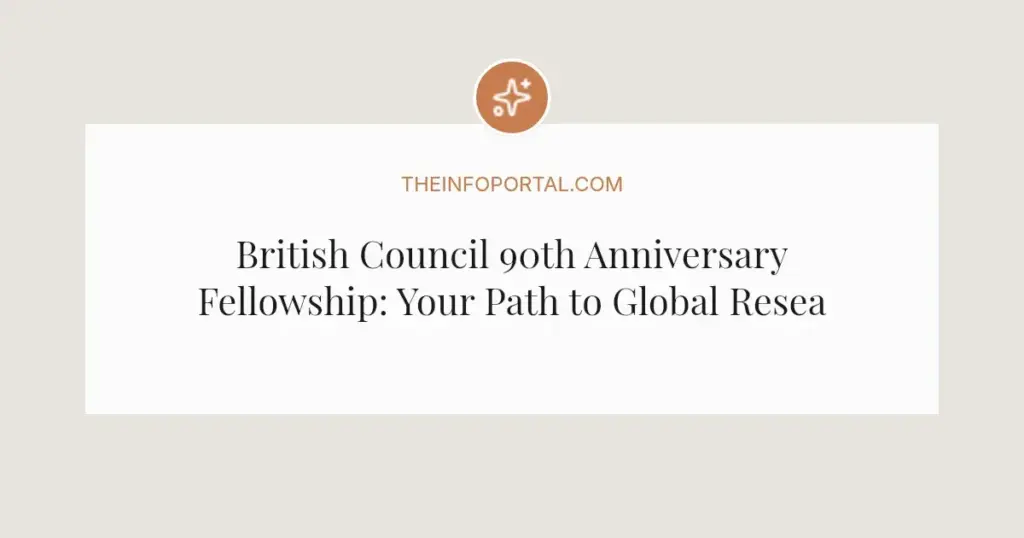 British Council 90th Anniversary Fellowship: Your Path to Global Research in 2026