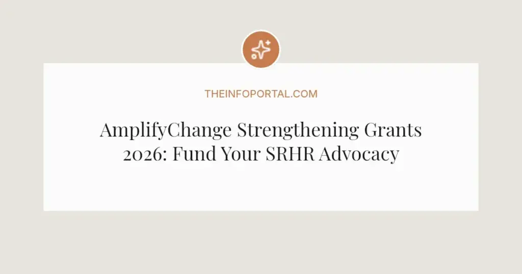 AmplifyChange Strengthening Grants 2026: Fund Your SRHR Advocacy