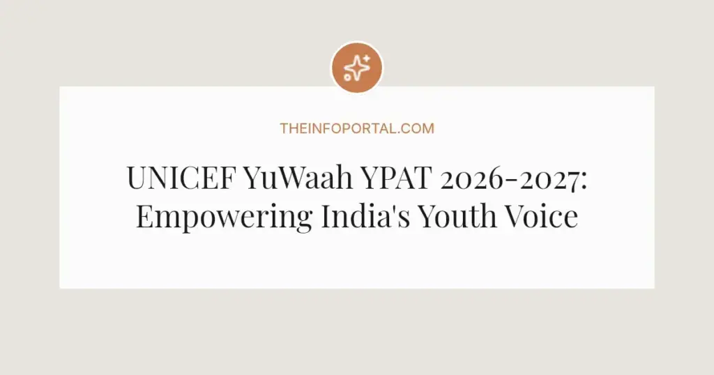 UNICEF YuWaah YPAT 2026-2027: Empowering India's Youth Voice