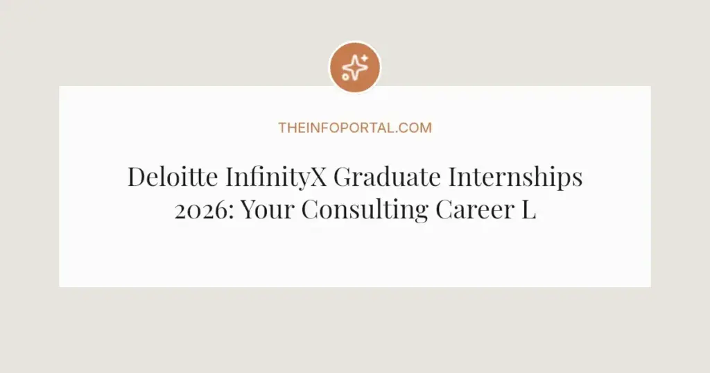 Deloitte InfinityX Graduate Internships 2026: Your Consulting Career Launchpad