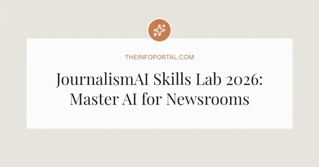 JournalismAI Skills Lab 2026: Master AI for Newsrooms