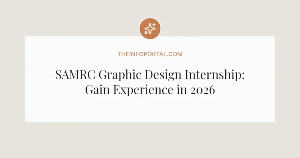 SAMRC Graphic Design Internship: Gain Experience in 2026