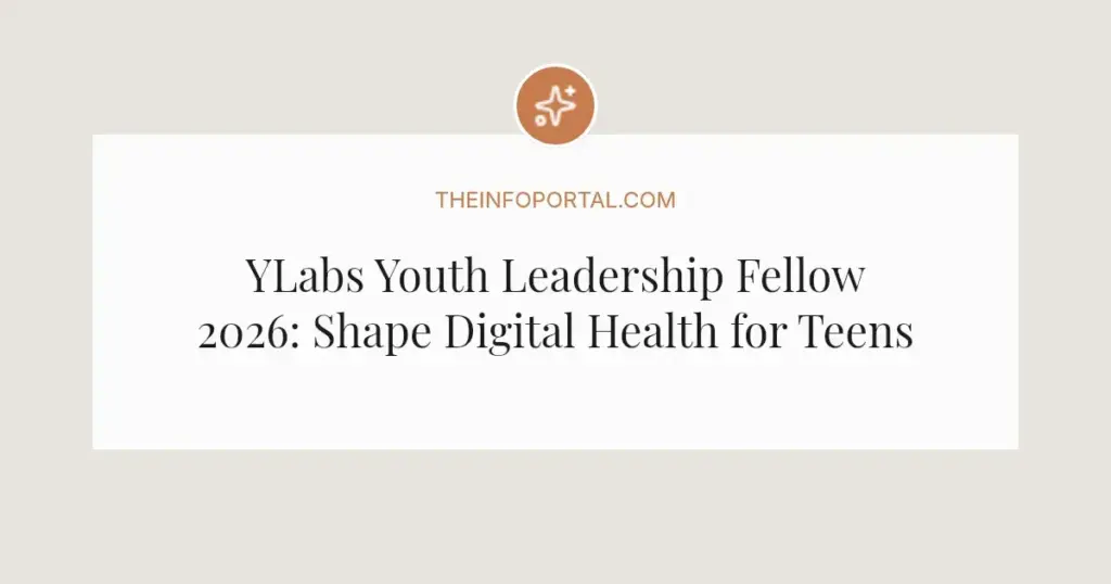 YLabs Youth Leadership Fellow 2026: Shape Digital Health for Teens