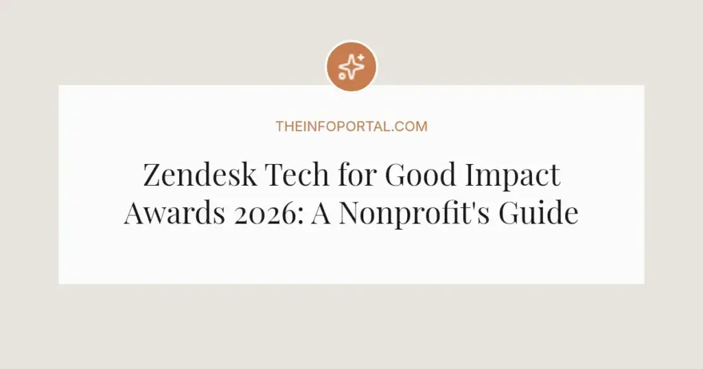 Zendesk Tech for Good Impact Awards 2026: A Nonprofit's Guide