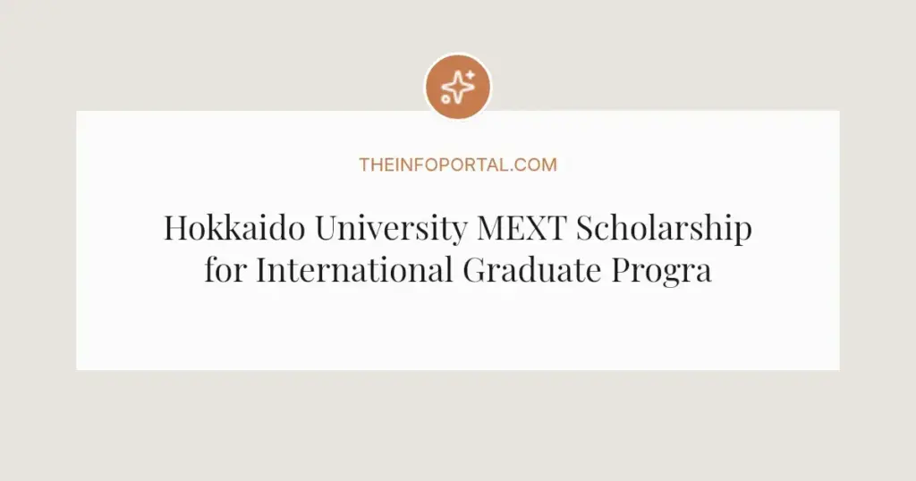 Hokkaido University MEXT Scholarship for International Graduate Programs 2027