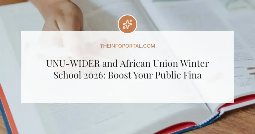 UNU-WIDER and African Union Winter School 2026: Boost Your Public Finance Skills