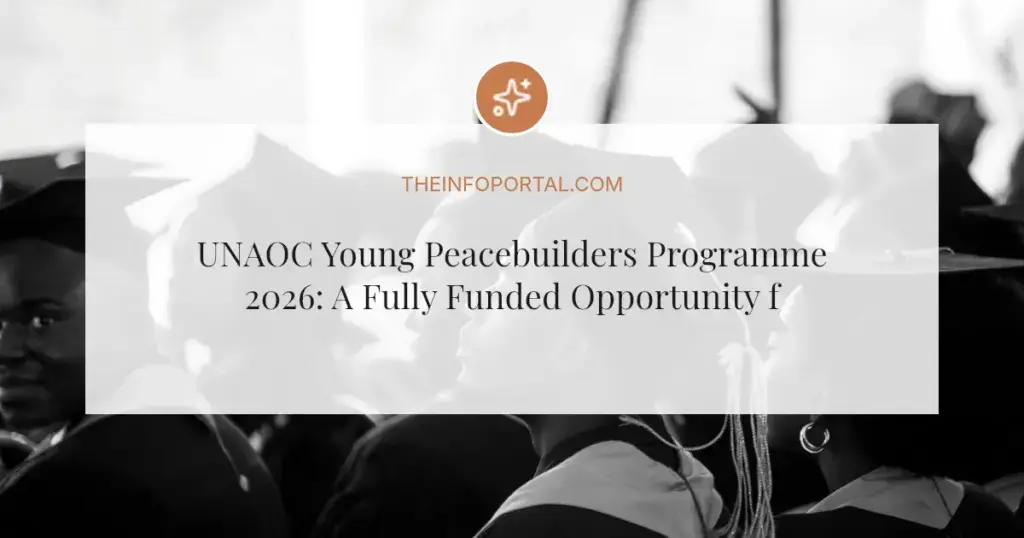 UNAOC Young Peacebuilders Programme 2026: A Fully Funded Opportunity for Youth Leaders